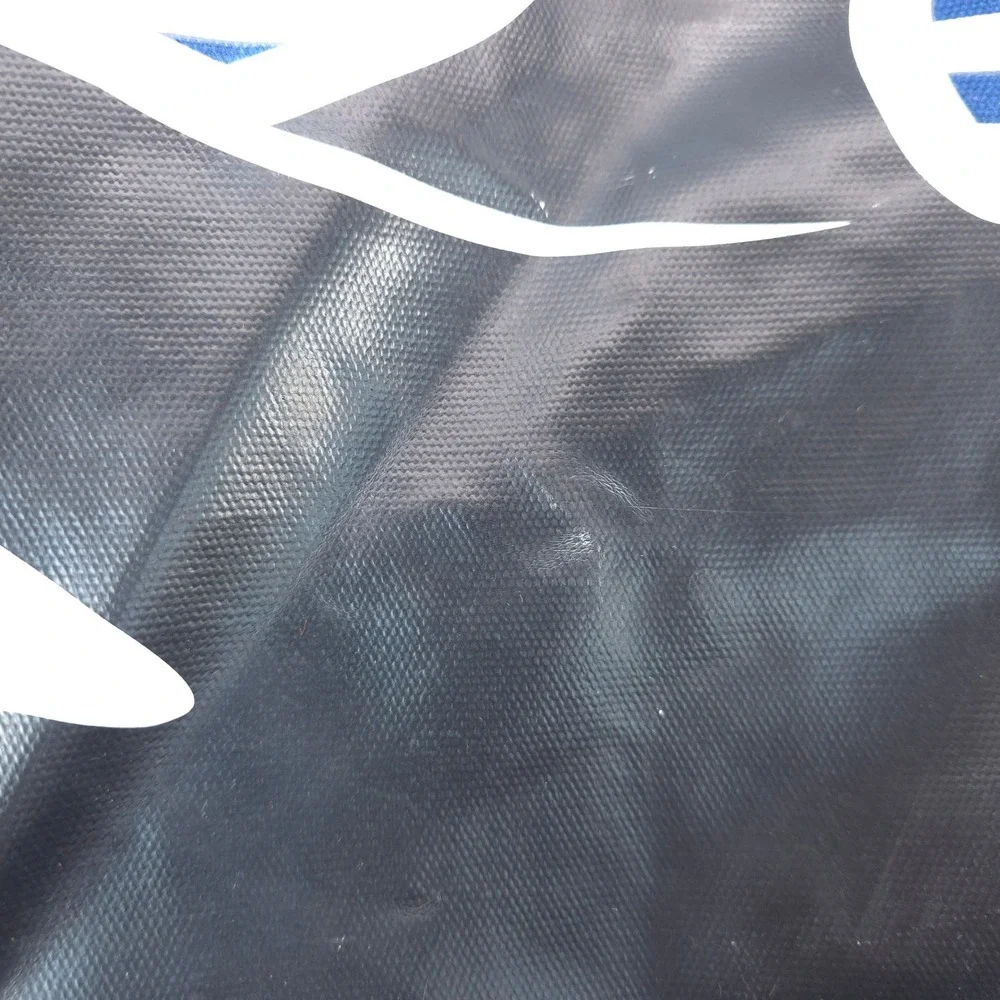SeaWorld Orca Shamu Nautical Striped Canvas Duffle Bag Navy‎ White Travel Tote